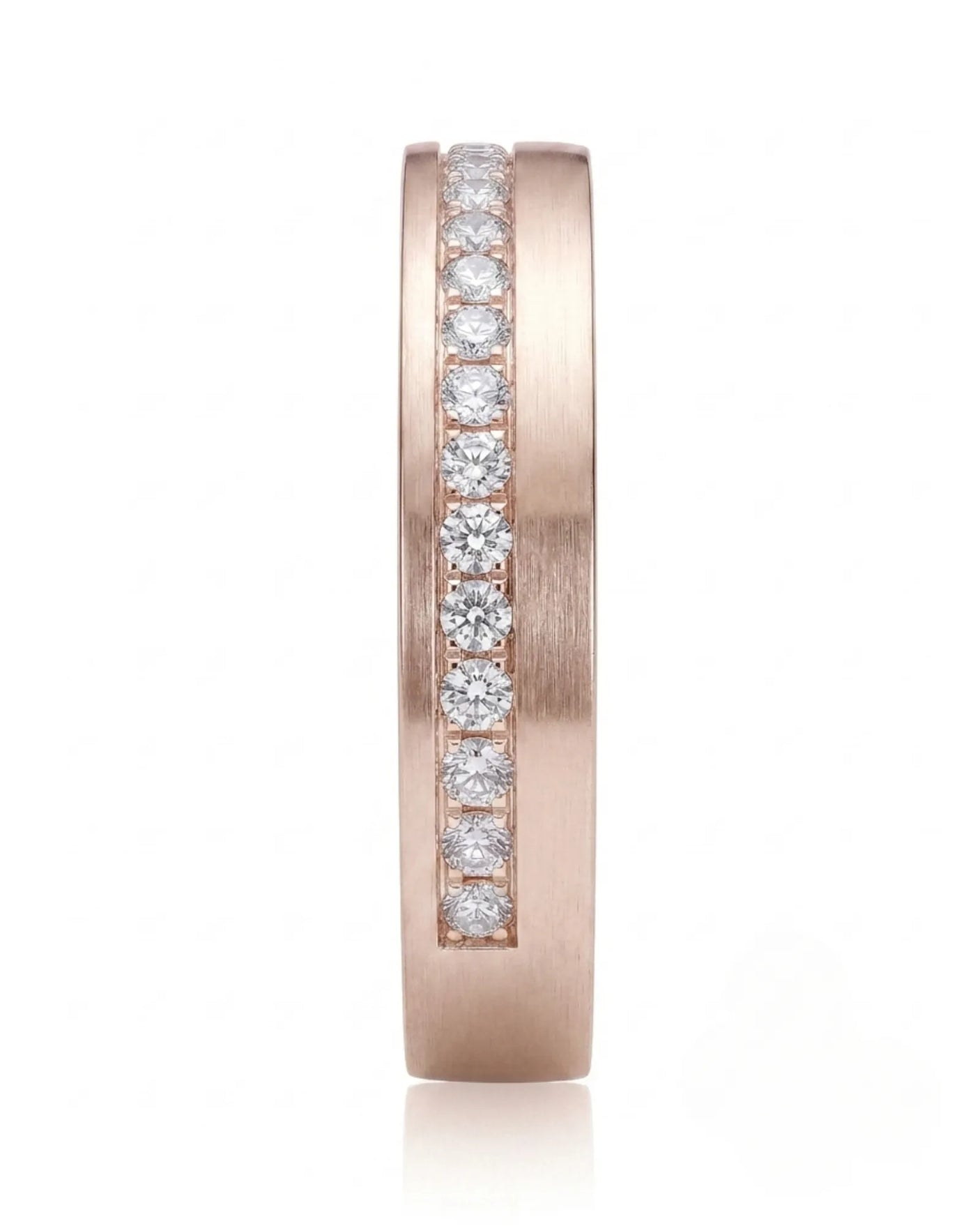 Axis Diamond Line Wedding Band