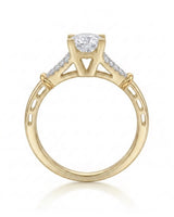 Noemie – Natural Round Diamond Split-Shank Engagement Ring