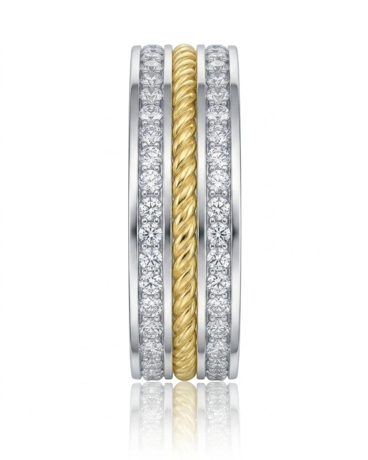 Aurelian Rope Diamond Wedding Band