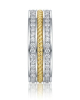 Aurelian Rope Diamond Wedding Band