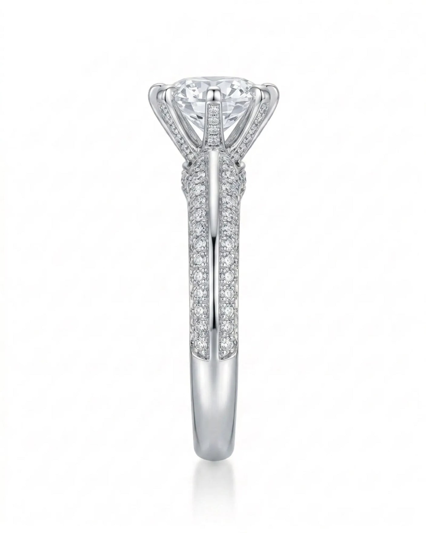 Aniya – Seraphic Charm Natural Round Diamond Six-Prong Engagement Ring
