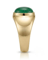 Verdant Axis Emerald Signet Ring