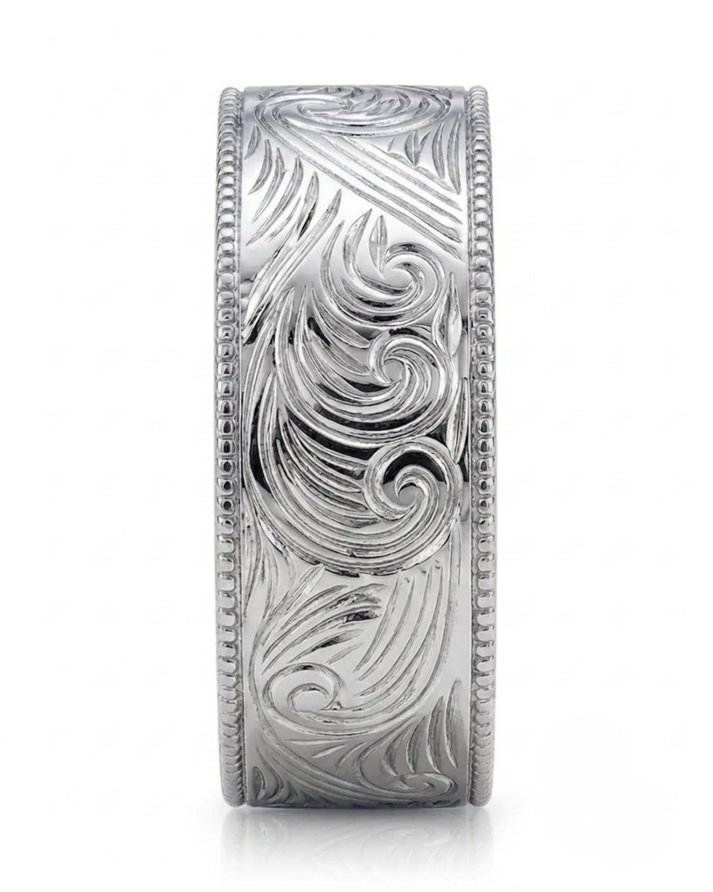 Vellum Aureus Art Nouveau Two Tone Men Ring