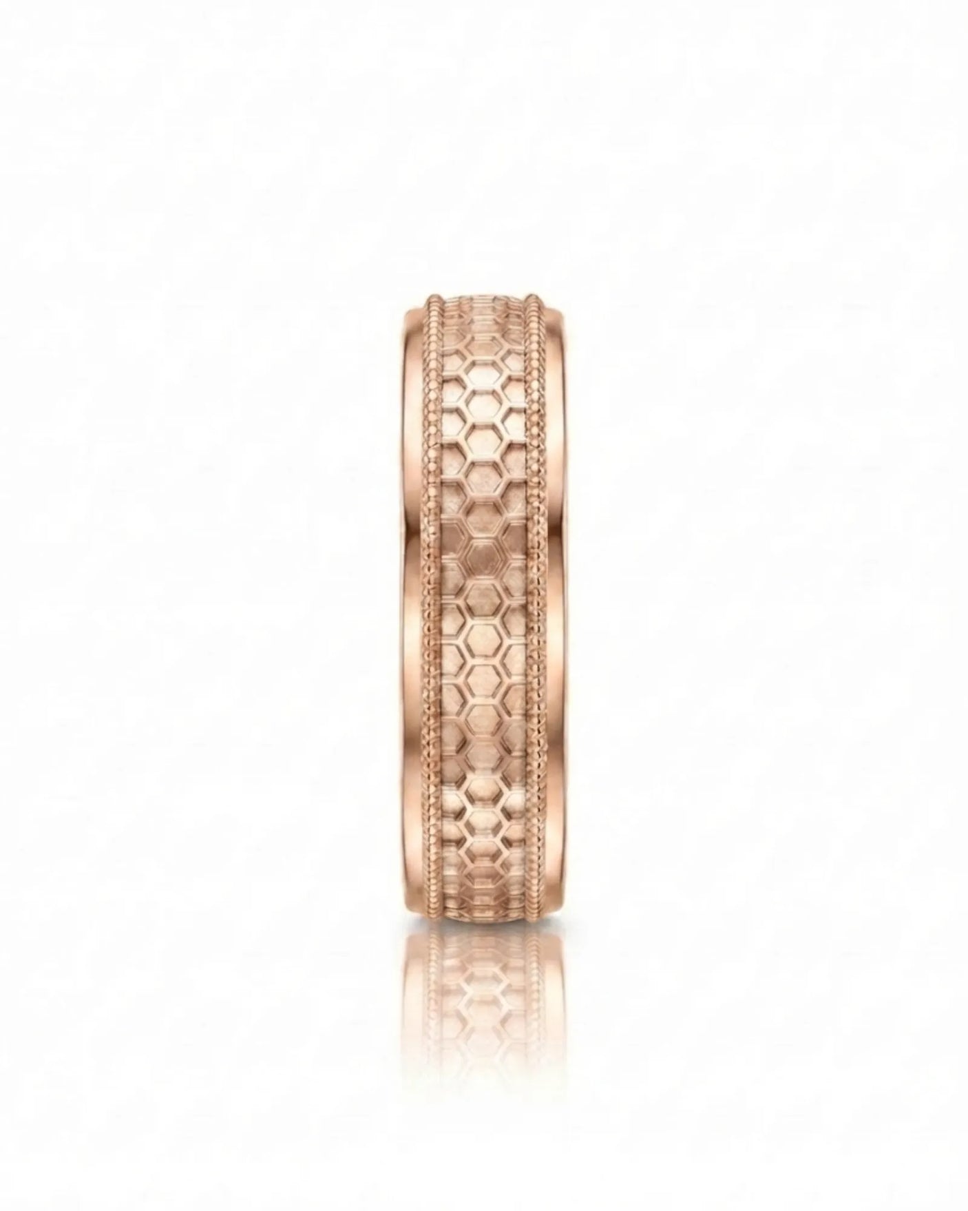Aurelian Honeycomb Wedding Band