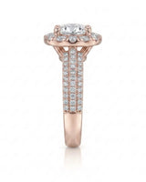 Yumi – Lumina Crown Natural Round Diamond Halo Engagement Ring