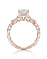 Noemie – Natural Round Diamond Split-Shank Engagement Ring