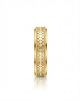 Aurelian Honeycomb Wedding Band