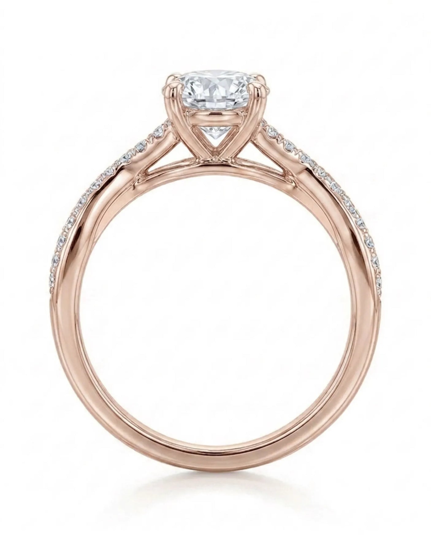 Sibel – Liaison Céleste Natural Round Diamond Infinity Engagement Ring
