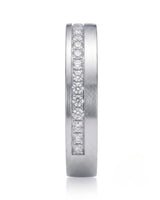 Axis Diamond Line Wedding Band