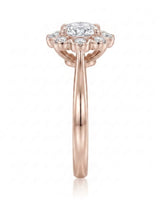 Celine – Natural Round Diamond Halo Engagement Ring