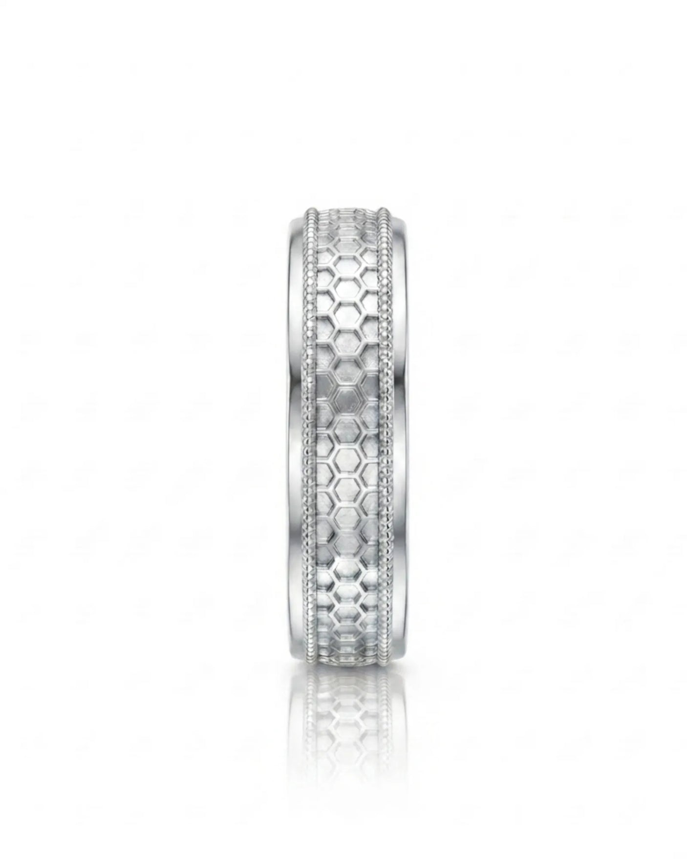 Aurelian Honeycomb Wedding Band