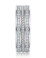 Aurelian Rope Diamond Wedding Band