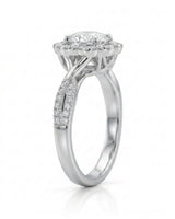 Madea – Radiant Embrace Natural Round Diamond Double Halo Ring