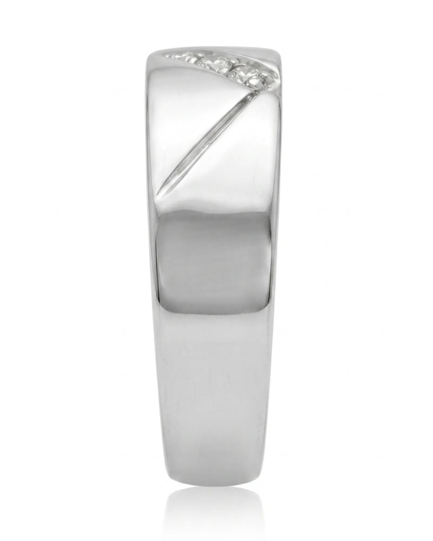 Axis Tri-Diamond Wedding Band