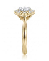 Celine – Natural Round Diamond Halo Engagement Ring