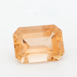 12.6 Carat Natural Imperial Topaz Gemstone | Emerald cut  10.9 × 15 mm