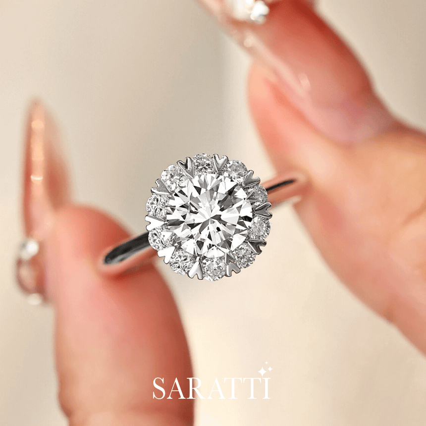 18K White Gold Diamond Bridal Jewelry | Sadi