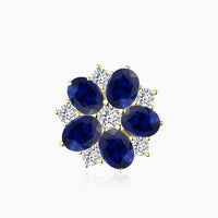 Stella Nzinga Natural Sapphire & Diamond Earrings