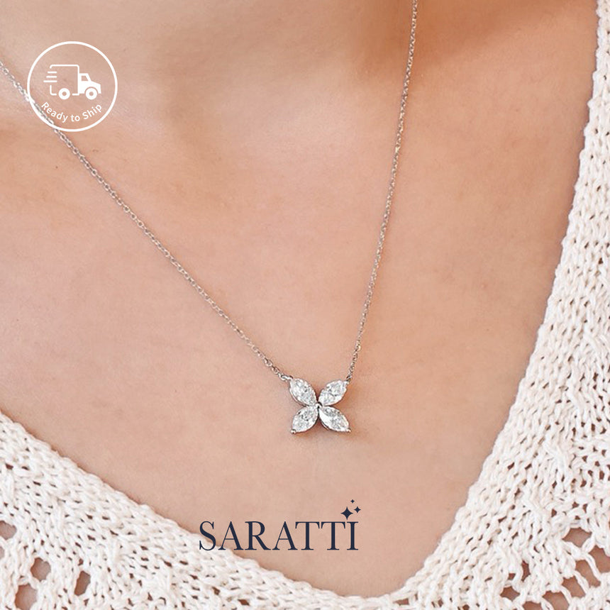 Fine platinum snowflake jewelry with ethical lab-grown diamonds | SARATTI