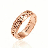 Vintage mens wedding band luxury handcrafted ring in 18K rose gold | SARATTI