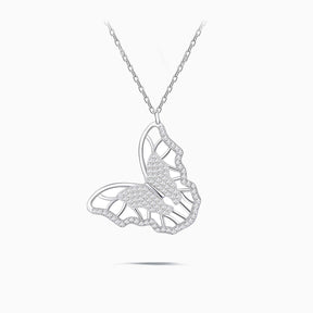 Butterfly Baron Silver Necklace | Saratti 