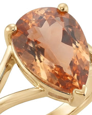 Setting-only Natural Imperial Topaz design with an open gold gallery | SARATTI