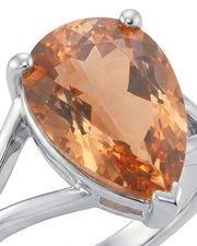 Setting-only Natural Imperial Topaz design with sculptural split shank | SARATTI
