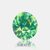 Side profile oval sapphire 6.68 × 6.11 × 4.78 mm | SARATTI