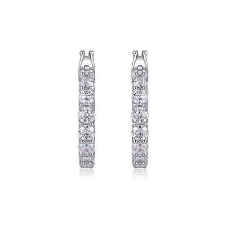 Silver Earrings with premium Moissanites | Saratti