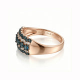 Azure Élan Blue Diamond 18K White Gold Ring