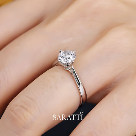 Solitaire diamond engagement ring | Saratti