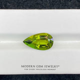 Exquisite Green Tourmaline | Pear Cut | 4.18 Carat | Modern Gem Jewelry | Saratti