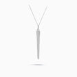 The Silver Spire Spike Charm Pendant Necklace | Saratti 