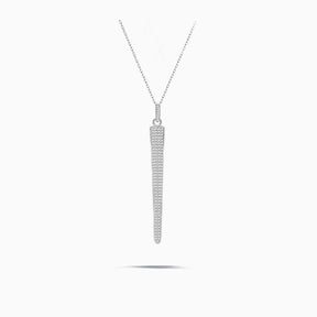 The Silver Spire Spike Charm Pendant Necklace | Saratti 