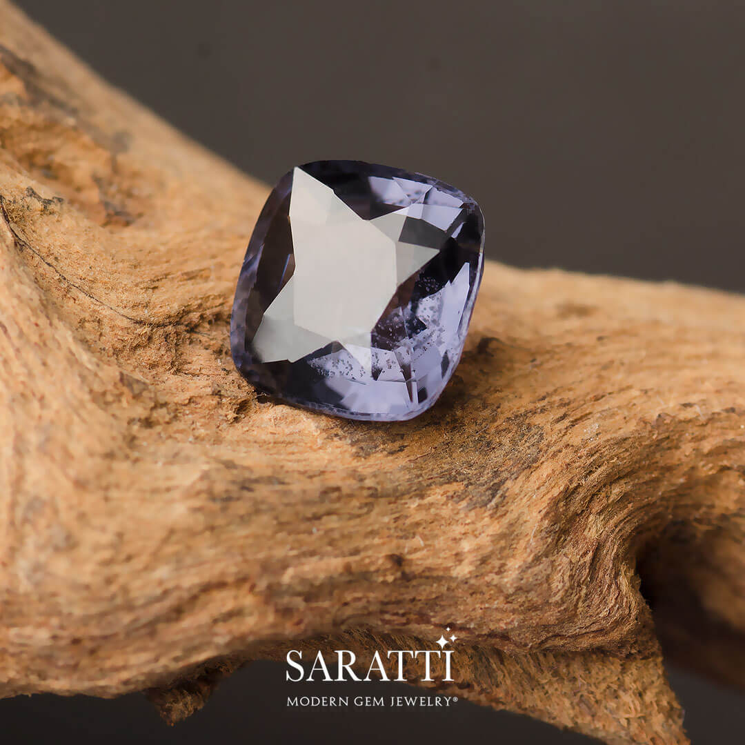 Exquisite Light Purple Spinel - 0.92 Carat Cushion Gem | Modern Gem Jewelry | Saratti