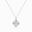 White Gold Moulinet Doré Sparkling Diamond Drop Necklace | Saratti