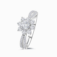 【 Gail 】Fortune Compass II Natural Diamond Engagement Ring