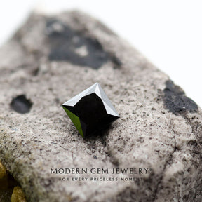Square Shape Black Natural Diamond Loose Gemstone | Modern Gem Jewelry