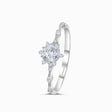 White Gold Yuki no Hana Natural Diamond Engagement Ring | Saratti 