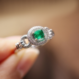 Eterna – Emerald Halo Ring