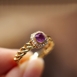Amara – Purple Sapphire Ring