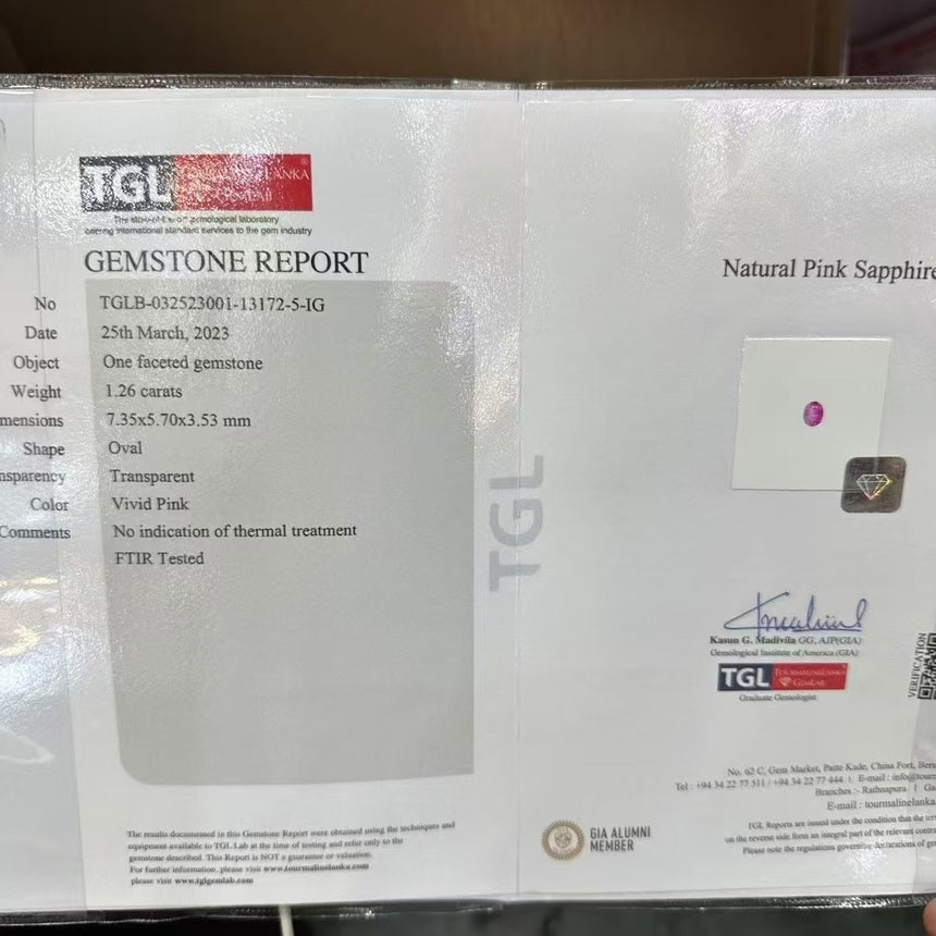 2.45 carats Purplish Pink Unheated Natural Sapphire Matched Pair