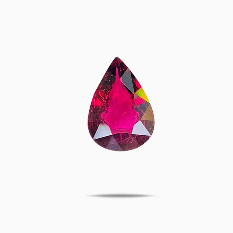 4.46 carats Natural Rubellite Tourmaline | Pear – 9.5 × 13.1 × 4.4mm