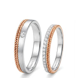 Timeless Bliss Wedding Rings Set | His & Hers