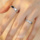 Timeless Solitaire Wedding Bands For him and Her With Diamonds | Saratti