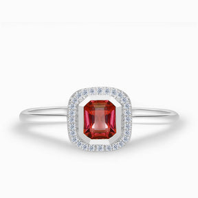 White Gold Reine Consort Vintage Red Tourmaline Ring | Saratti Fine Jewelry  