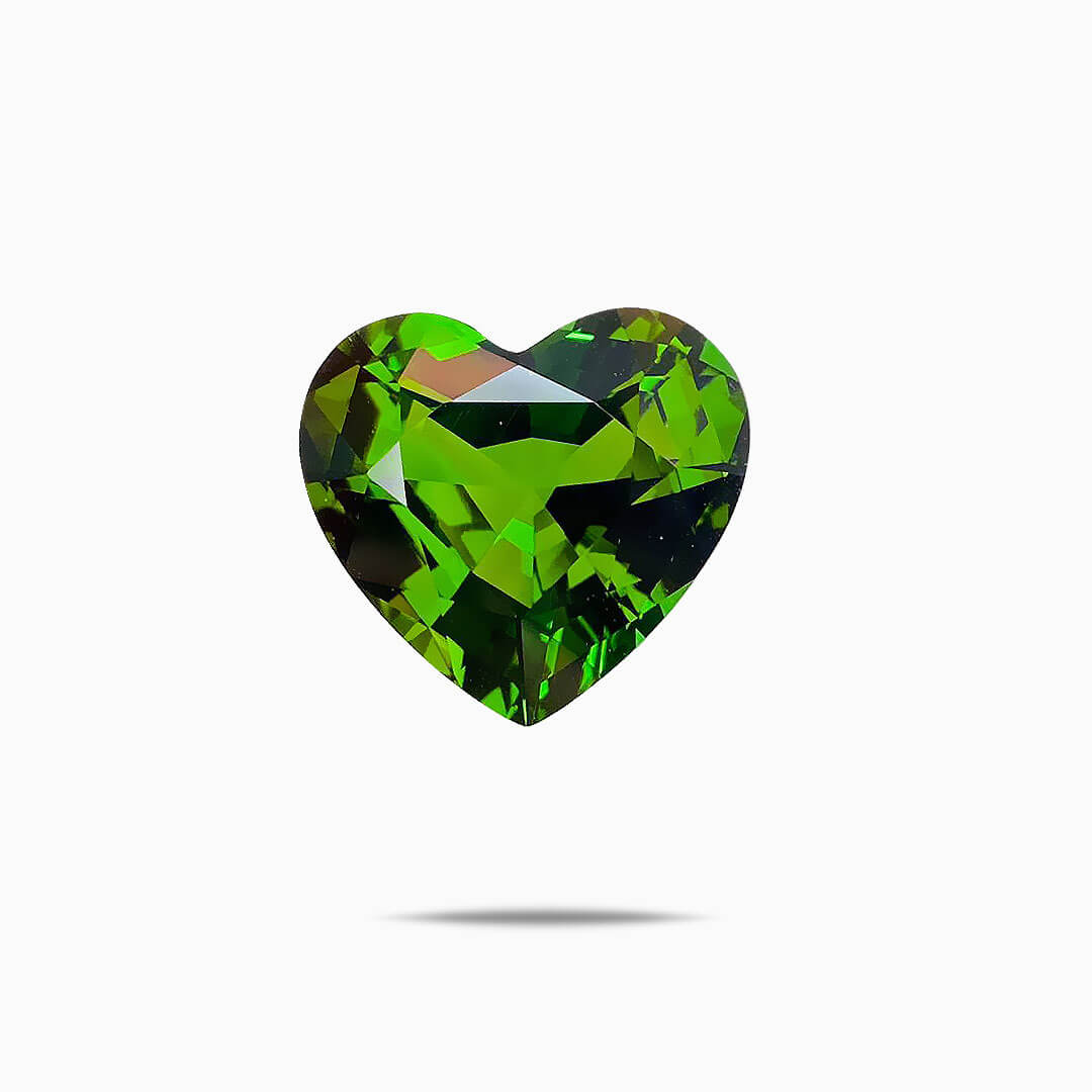 Heart Emerald Tourmaline Gemstone | Modern Gem Jewelry | Saratti