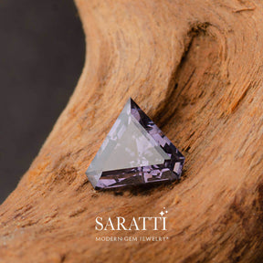 1.17 Carats Purplish Gray Triangular Spinel Gem | Modern Gem Jewelry | Saratti