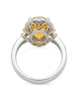 Two Tone Yellow Sapphire Ring -- SARATTI.