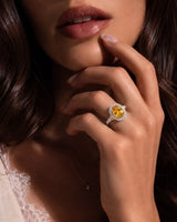 Two Tone Yellow Sapphire Ring - SARATTI